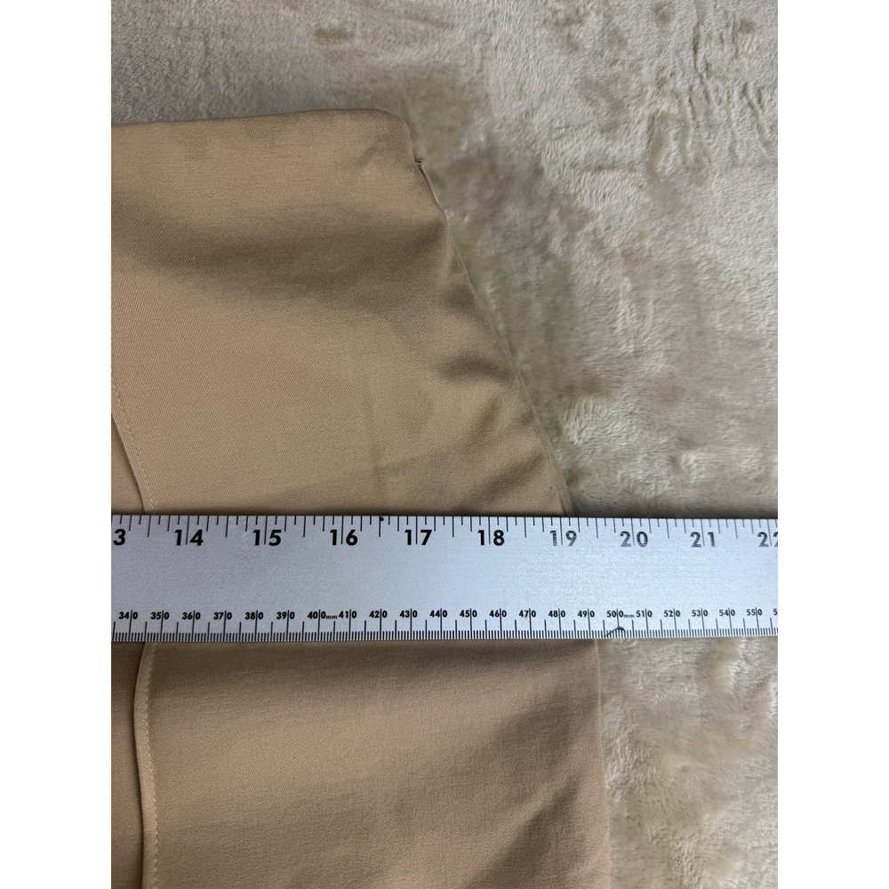 Lands End Womens 12 Mid Rise Slim Leg Bi-Stretch Khaki Pants Side Zip NEW - Picture 14 of 16